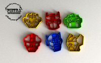 MOLDE CORTANTE PARA GALLETAS FONDANT RESCUEBOTS TRANSFORMERS | 3D