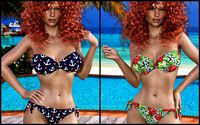 7th Ave: Bandeau Twist Bikini for Genesis 8 Female