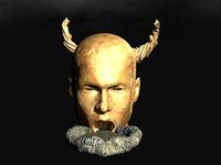 Golden demon head terrain