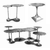 Bernhardt Randolph End Table Circlet Cocktail Table 3d model