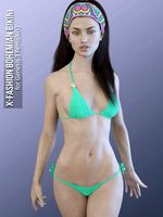X-Fashion Bohemian Bikini for Genesis 3 Females