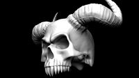 Scull with horns | 3D