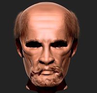 Old Man face Zbrush Model