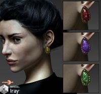 VERSUS - Gothic Elegancia Morphing Earrings AddOn for G3F