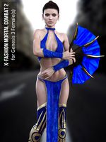 X-Fashion Combat 02 Bodysuit for Genesis 3 Females