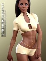X-Fashion Faux Leather Outfit2 for Genesis 3 Females
