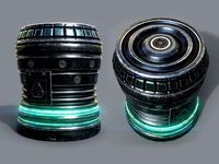 Energy cell or Futuristic grenade - 7 Color Variants