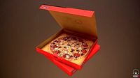 pizza in box