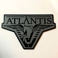 Stargate Atlantis Logo Coaster | 3D