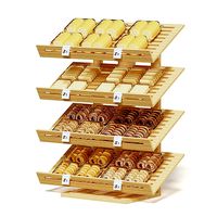 Market Shelf 3D Model - Bakery Products