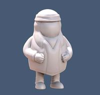 Mapuche toy for paint | 3D