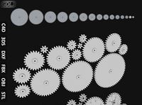 15 Different size Gears | 3D