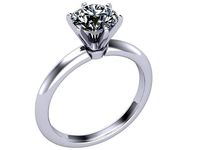 Engagement solitary ring | 3D