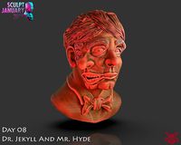 Dr Jekyll and Mr Hyde Timelapse and Model | 3D