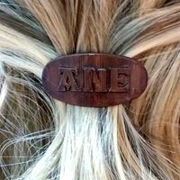 ANE Personalized Oval Hair Barrete 40-50 | 3D