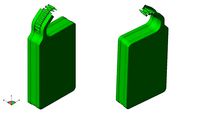 Albatros D Va biplane Spandau MG 08 machinegun ammo box | 3D