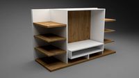 TV Unit Low-Poly