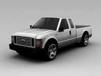 Ford F250 4 Door Crew Cab 3D Model