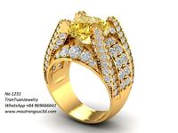 1251 luxury korea diamond ring  | 3D