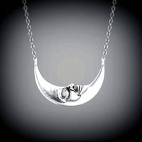 Moon face pendant | 3D