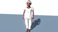 Baby in trousers