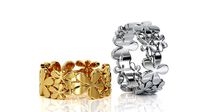 Flower Ring Band R 0068 | 3D