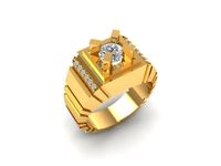 1232 luxury korea diamond ring for men | 3D