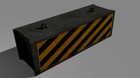Concrete Barrier 3D model