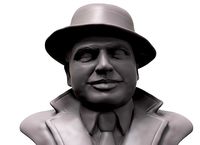 Al Capone 3D printable portrait sculpture  | 3D