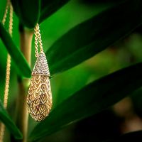 Bodhi Leaf Pendant  | 3D