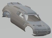 Volkswagen Tuareg Dakar Printable Body Car | 3D