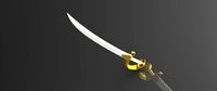 Talwar- Indian curved sword | 3D