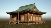 Buddhist Style House of Ancient Architecture