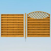 Wooden Fence Modules 2 3D Model