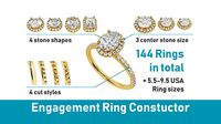 Engagement Ring Constructor 001 | 3D