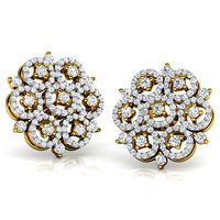 Circular Stark Stud Earring | 3D
