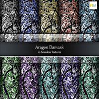 Aragon Damask Fabrics Seamless Textures Se