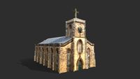 Church Low Poly 3d Model