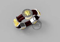 Details of bracelet and lock  | 3D