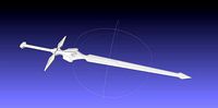 Sword Art Online Dark Repulser Sword Assembly | 3D