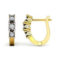 Linear Miracle Plate Earring | 3D