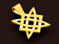 Star of Svarog pagan symbol pendant  | 3D