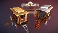 Horror circus vagons