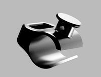 Clipper Lighter Casing Thing with Wick Reel | 3D