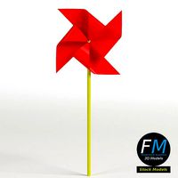 Red pinwheel