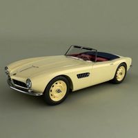 BMW 507 roadster 3D Model
