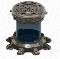 sci-fi Cryo Chamber | 3D