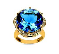 Ring with gem 18mm | 3D