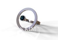 Ring with gem 5mm 6mm and ring with sphere | 3D