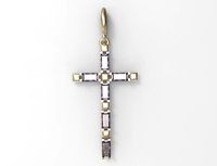 Pendant Croix de Lorraine STL  | 3D